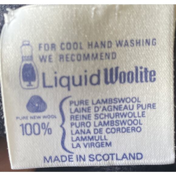 Pringle Of Scotland Men’s Size XL Blue Pullover Lamb’s Wool Sweater -TURNBERRY - Picture 12 of 13